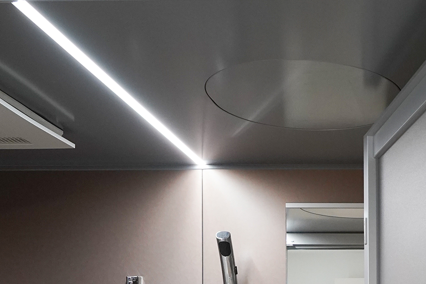 シャープさと開放感を演出するFlat Line LED