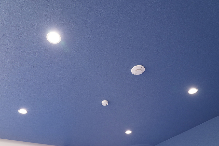 ダウンライトと引掛けシーリング